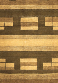 Abstract Brown Modern Rug, abs359brn