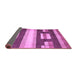 Sideview of Abstract Purple Modern Rug, abs359pur