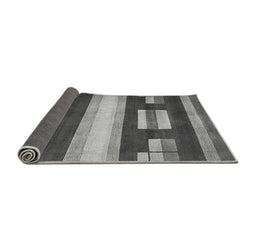 Sideview of Abstract Gray Modern Rug, abs359gry
