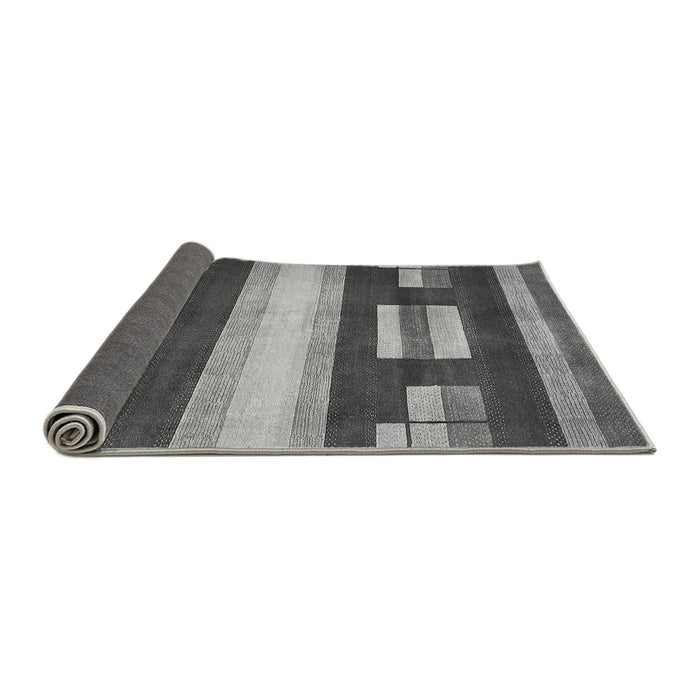 Sideview of Abstract Gray Modern Rug, abs359gry