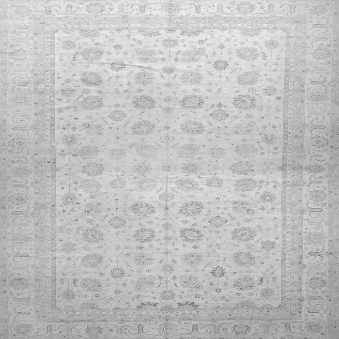 Square Machine Washable Oriental Gray Traditional Rug, wshabs35gry