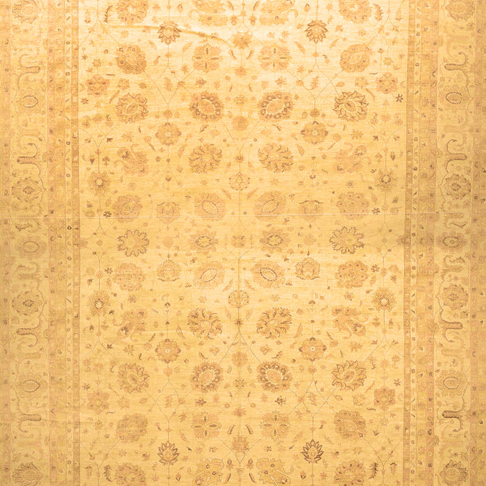 Machine Washable Oriental Brown Traditional Rug, wshabs35brn