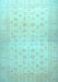 Oriental Light Blue Traditional Rug, abs35lblu