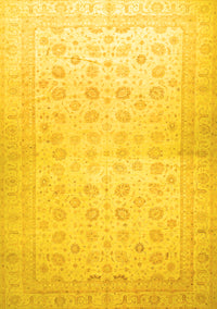 Oriental Yellow Traditional Rug, abs35yw