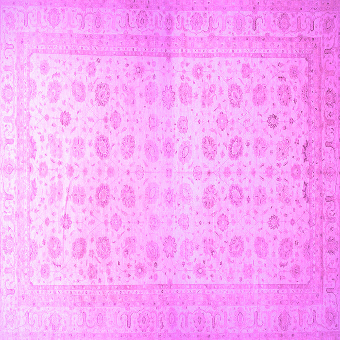 Square Oriental Purple Traditional Rug, abs35pur