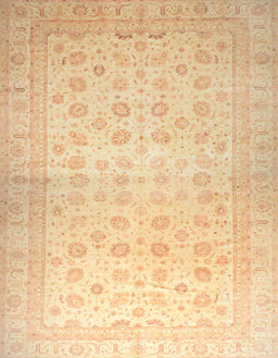 Abstract Mustard Yellow Oriental Rug, abs35