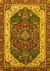 Abstract Yellow Modern Rug, abs3600yw