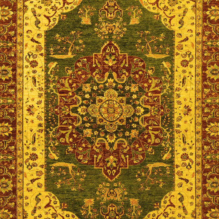 Abstract Yellow Modern Rug, abs3600yw