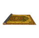 Sideview of Abstract Yellow Modern Rug, abs3600yw