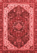 Abstract Red Modern Area Rugs