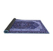 Sideview of Abstract Blue Modern Rug, abs3600blu