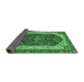 Sideview of Abstract Emerald Green Modern Rug, abs3600emgrn