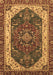 Machine Washable Abstract Brown Modern Rug, wshabs3600brn