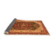 Sideview of Abstract Orange Modern Rug, abs3600org