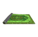 Sideview of Abstract Green Modern Rug, abs3600grn