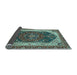 Sideview of Abstract Light Blue Modern Rug, abs3600lblu