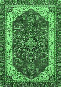 Abstract Emerald Green Modern Rug, abs3600emgrn