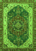 Machine Washable Abstract Green Modern Area Rugs, wshabs3600grn