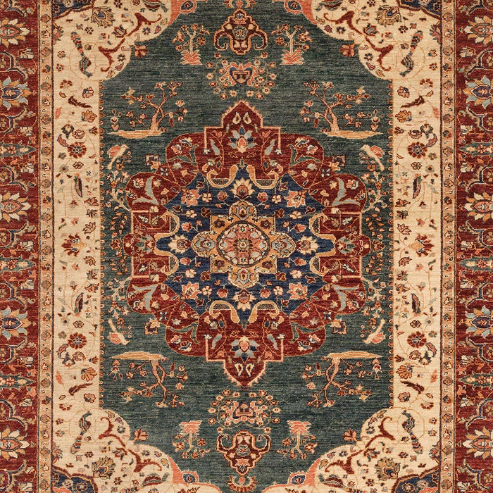 Machine Washable Abstract Saffron Red Rug, wshabs3600