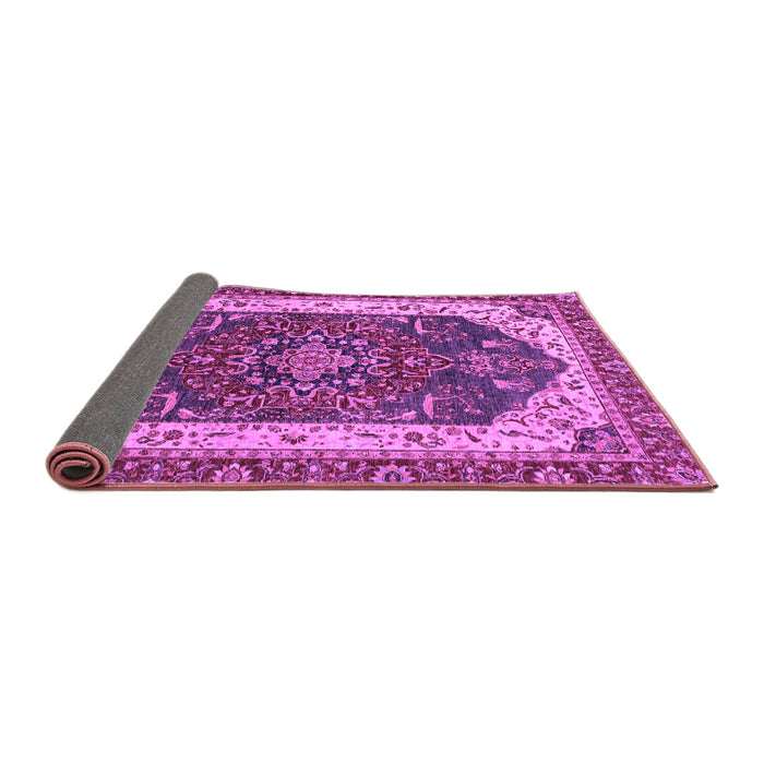 Sideview of Abstract Purple Modern Rug, abs3600pur