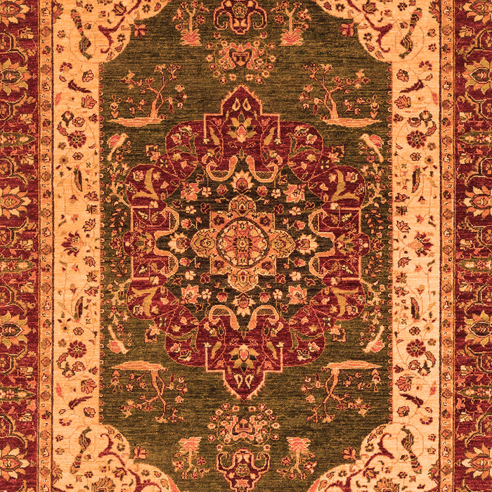 Machine Washable Abstract Orange Modern Area Rugs, wshabs3600org