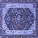 Square Abstract Blue Modern Rug, abs3600blu