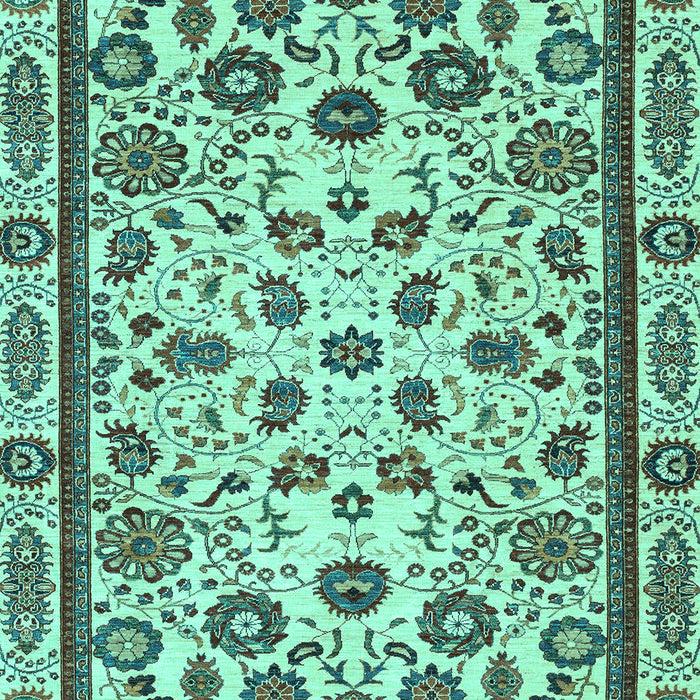 Machine Washable Abstract Turquoise Modern Area Rugs, wshabs3601turq
