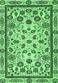 Abstract Emerald Green Modern Rug, abs3601emgrn