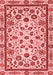 Abstract Red Modern Area Rugs