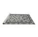 Sideview of Machine Washable Abstract Gray Modern Rug, wshabs3601gry