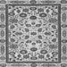 Square Machine Washable Abstract Gray Modern Rug, wshabs3601gry