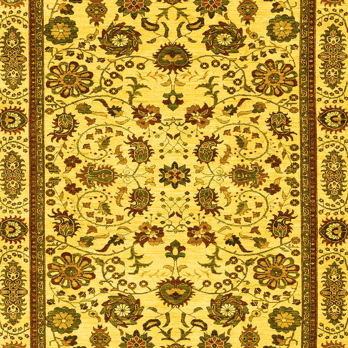 Abstract Yellow Modern Rug, abs3601yw