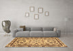 Machine Washable Abstract Brown Modern Rug in a Living Room,, wshabs3601brn