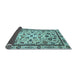 Sideview of Abstract Light Blue Modern Rug, abs3601lblu