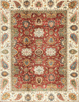 Abstract Brown Gold Oriental Rug, abs3602