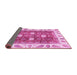 Sideview of Oriental Pink Traditional Rug, abs3602pnk