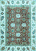 Machine Washable Oriental Light Blue Traditional Rug, wshabs3602lblu