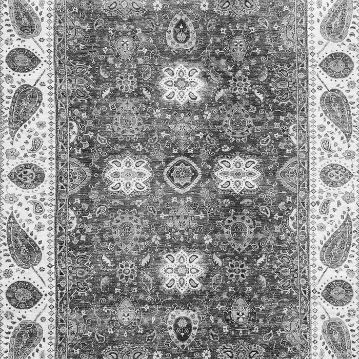 Machine Washable Oriental Gray Traditional Rug, wshabs3602gry