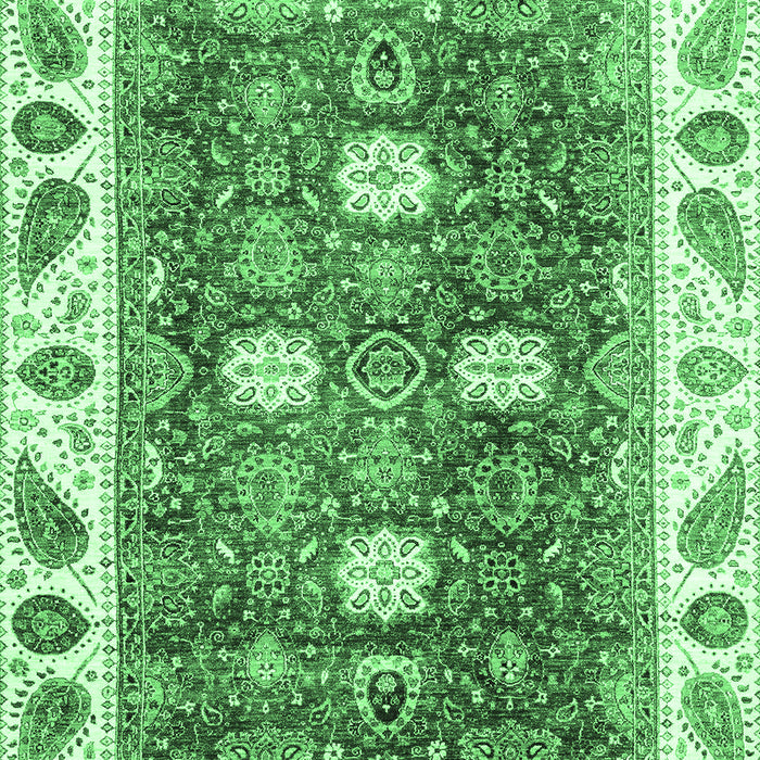 Oriental Emerald Green Traditional Rug, abs3602emgrn