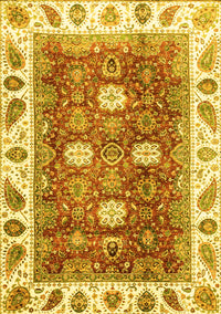 Oriental Yellow Traditional Rug, abs3602yw