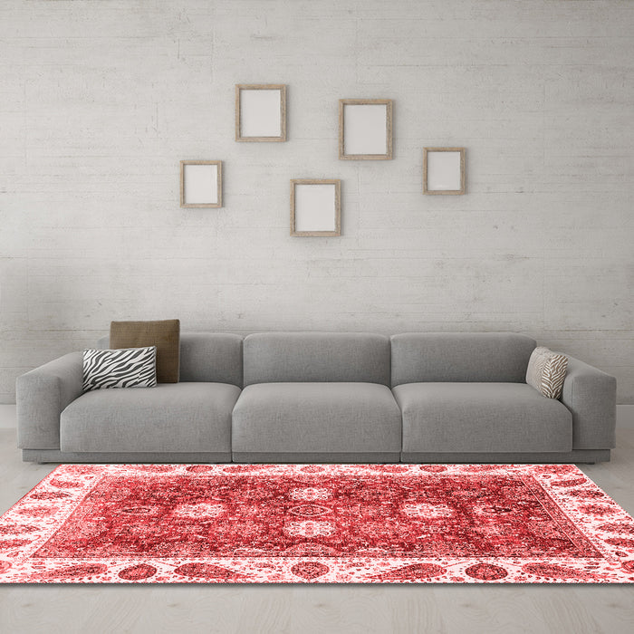Traditional Red Washable Rugs