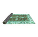 Sideview of Oriental Turquoise Traditional Rug, abs3602turq