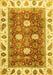 Machine Washable Oriental Yellow Traditional Rug, wshabs3602yw