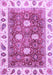 Machine Washable Oriental Purple Traditional Area Rugs, wshabs3602pur