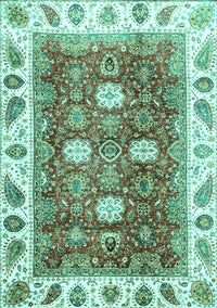 Oriental Turquoise Traditional Rug, abs3602turq