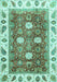 Oriental Turquoise Traditional Rug, abs3602turq