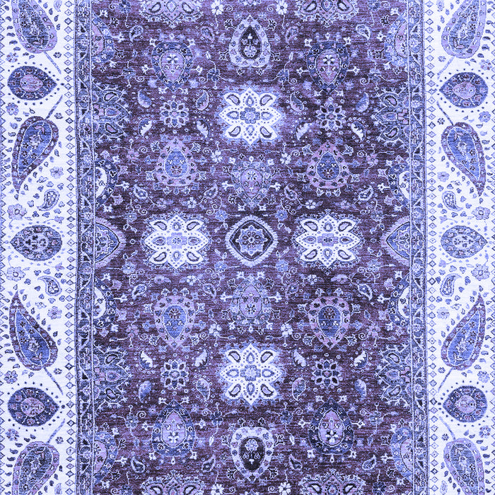 Machine Washable Oriental Blue Traditional Rug, wshabs3602blu