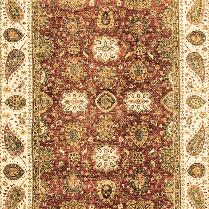 Machine Washable Oriental Brown Traditional Rug, wshabs3602brn