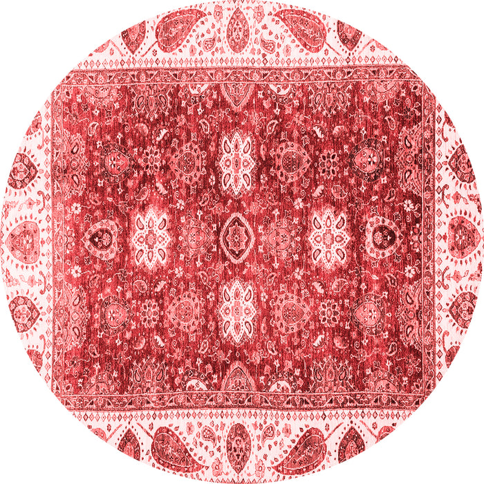 Machine Washable Oriental Red Traditional Rug, wshabs3602red