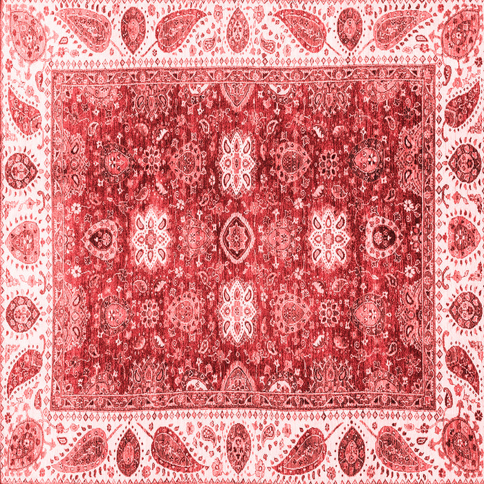 Machine Washable Oriental Red Traditional Rug, wshabs3602red